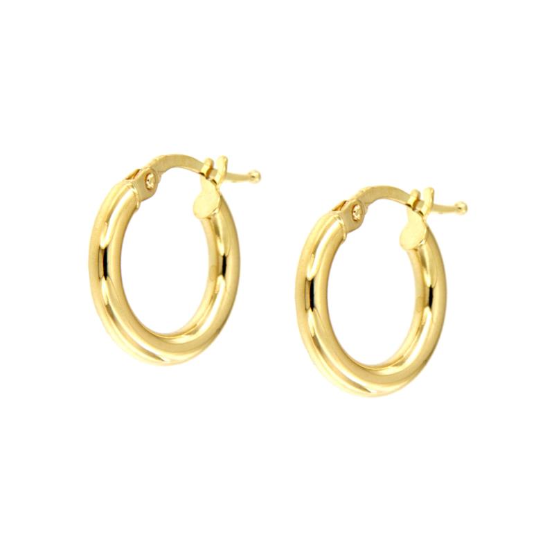 COPPIA ORECCHINI ORO GIALLO 750/1000 CERCHIETTI - 