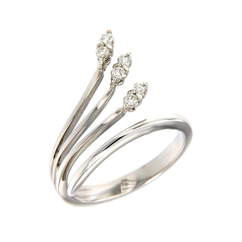 DINI - ANELLO ORO BIANCO E DIAMANTI - DINI