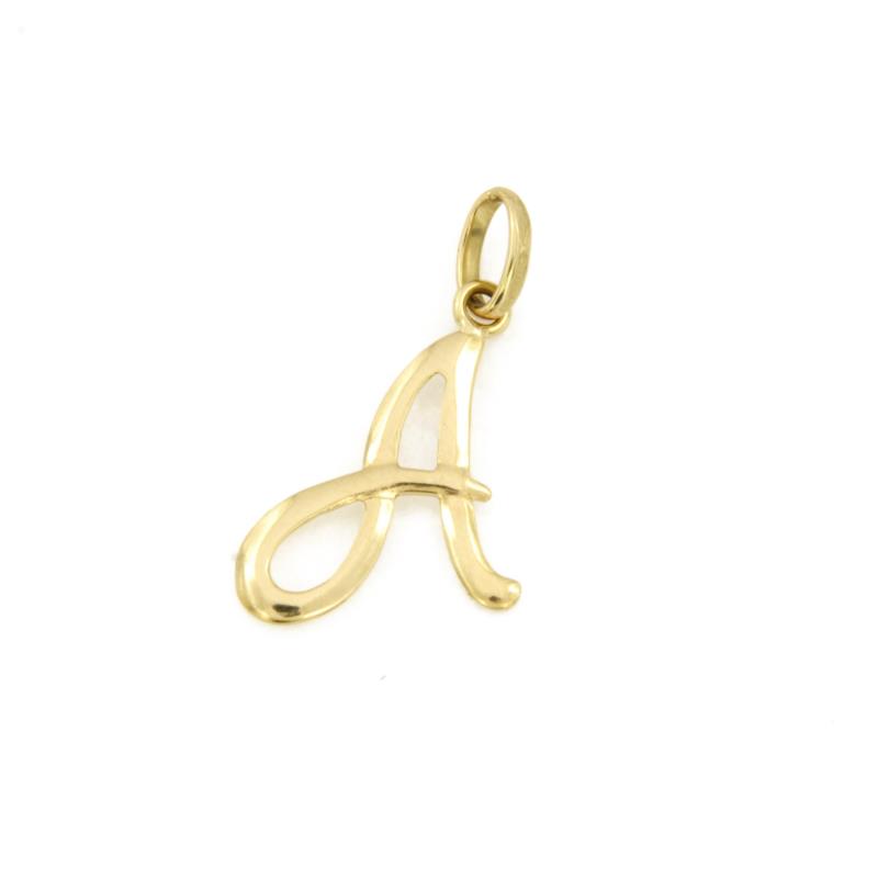 CIONDOLO ORO GIALLO 750/1000 LETTERA "A" - 