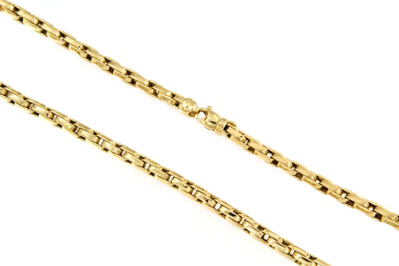 COLLANA ORO GIALLO 750/1000 MAGLIA TUBOLARE - CM. 43.5 - 