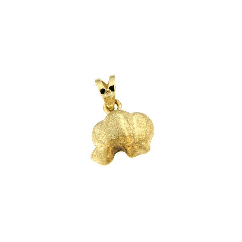 CIONDOLO ORO GIALLO 750/1000 ELEFANTE - 