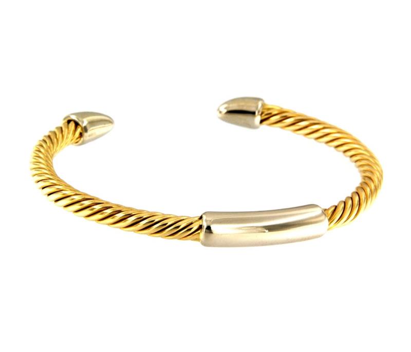 POMELLATO BRACCIALE DUE ORI 750 1000 SCHIAVA RITORTO DIAM. 5.5 CM POMELLATO Oro in Euro