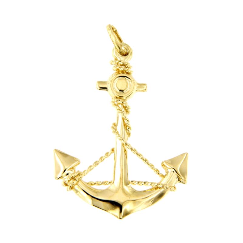 CIONDOLO ORO GIALLO 750/1000 ANCORA - 
