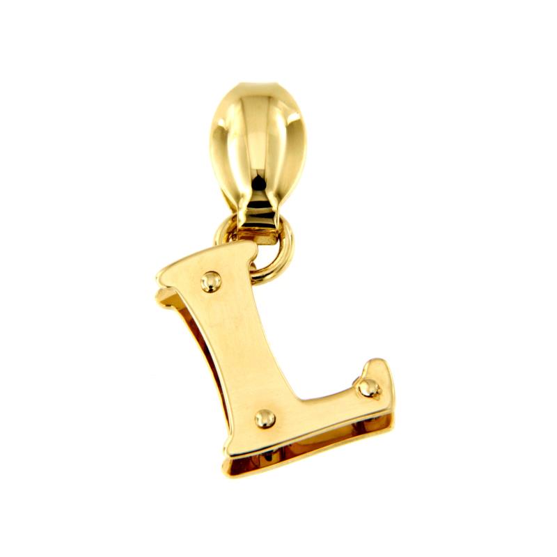 CIONDOLO ORO GIALLO 750/1000 LETTERA L - 