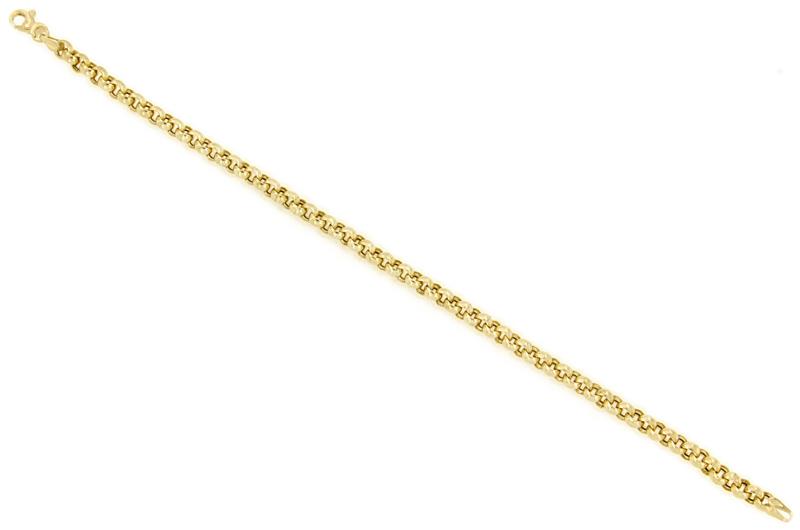 BRACCIALE ORO GIALLO 750/1000 MAGLIA ROL&Ograve; - CM. 18.5 - 