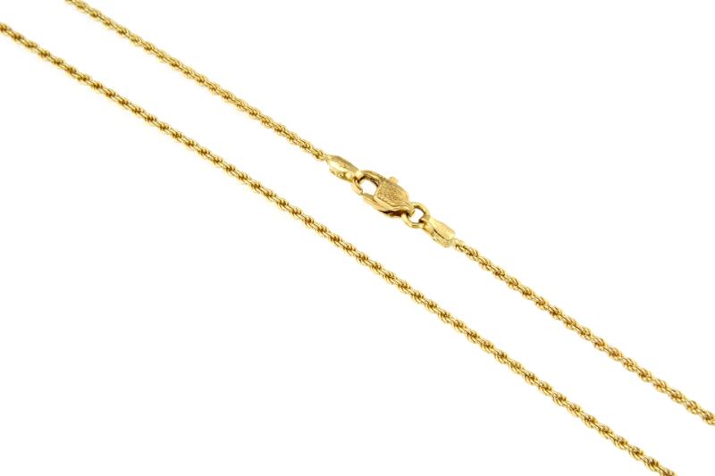 CATENINA ORO GIALLO 750/1000 MAGLIA TRECCIA - CM. 60 - 