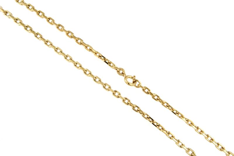 CATENA ORO GIALLO 750/1000 MAGLIA FORZATINA - CM. 62 - 