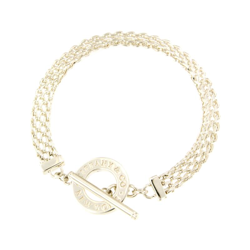 TIFFANY & C. - BRACCIALE - ARGENTO 925/1000 - CHIUSURA ALAMARO - CM 16 - TIFFANY & CO.