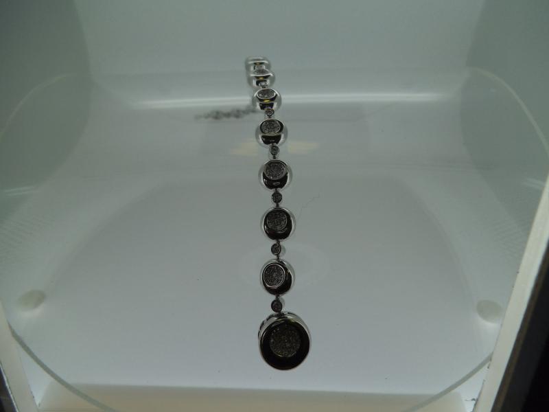 BRACCIALE "CHIMENTO" CON DIAMANTI DA 0.93 CT TOT. ORO B. 750/1000 - 