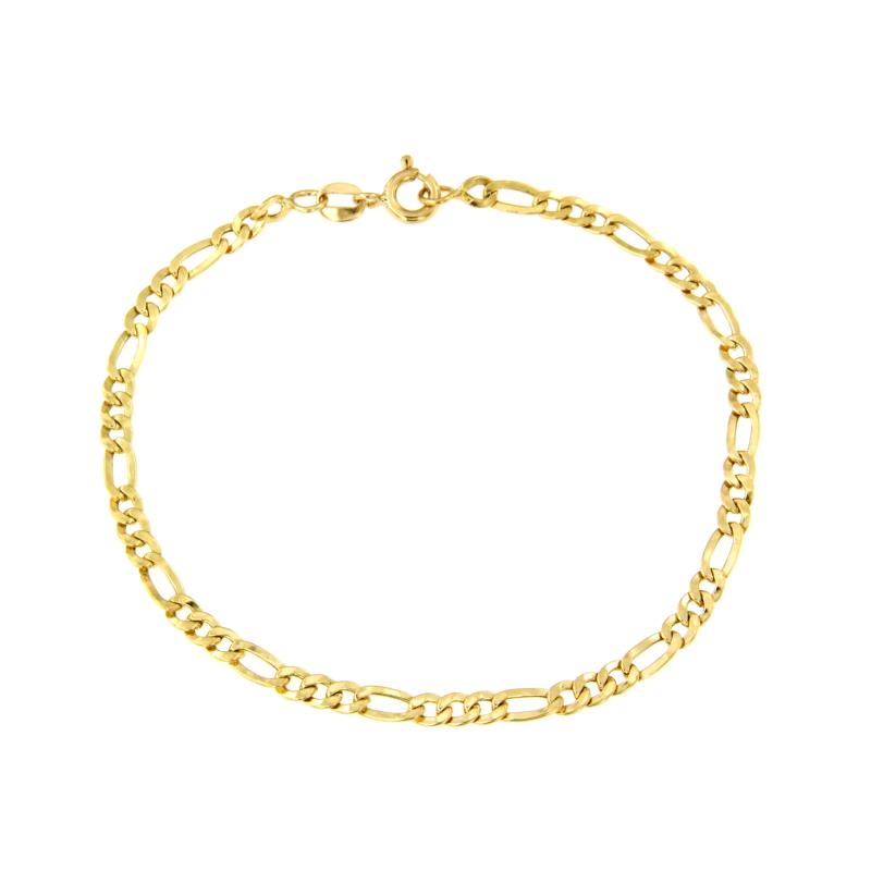 BRACCIALE ORO GIALLO 750/1000 MAGLIA 3+1 - CM 19 - 