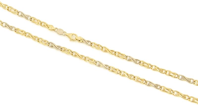 CATENA DUE ORI 750/1000 MAGLIA 1+1 - CM. 50 - 
