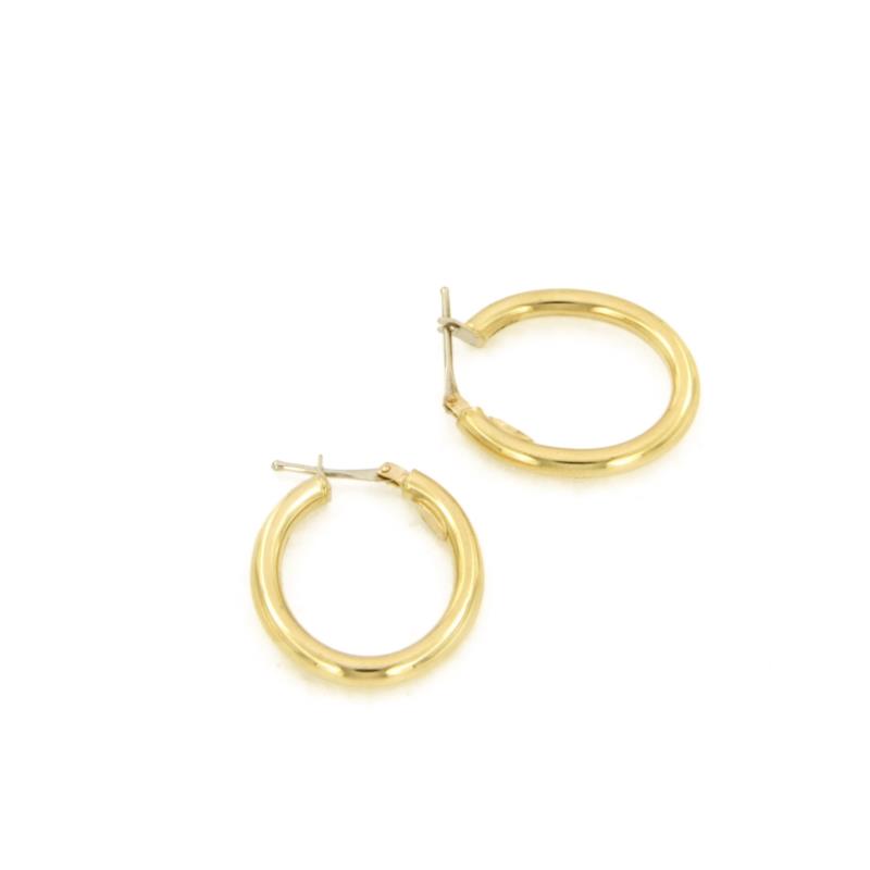 NKlaus Orecchini A Perno Oro Giallo 333 – Tondo Opaco 9 Mm Piccoli Gioielli