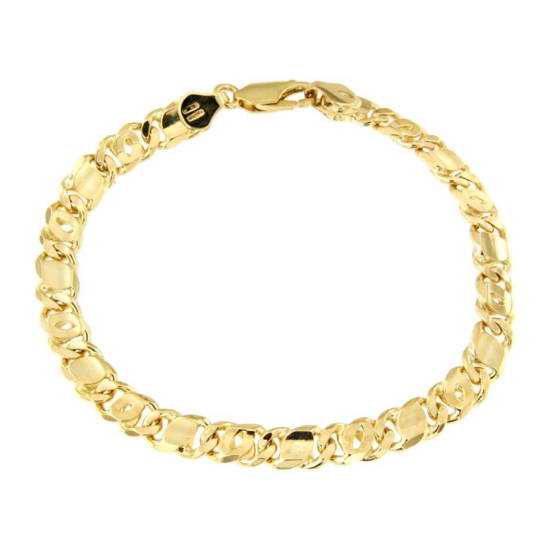 BRACCIALE ORO GIALLO 750/1000 MAGLIA 1+1 - CM 21.5 - 