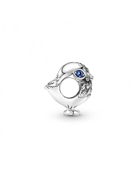 PANDORA - CHARMS - ARGENTO 925/1000 - PULCINO CON SINTESI BLU - PANDORA