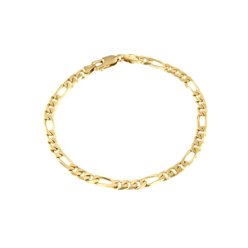 BRACCIALE ORO GIALLO 750/1000 MAGLIA 3+1 - CM. 18.5 - 