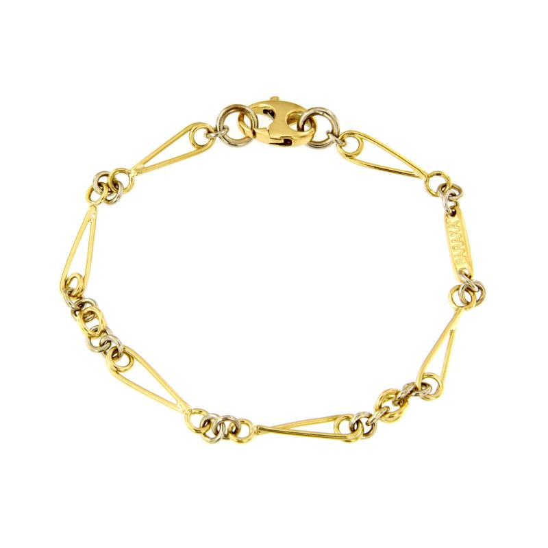 BARAKÀ - BRACCIALE - DUE ORI 750/1000 MAGLIA 1+1 - CM 19.5 (GM230224) - BARAKA