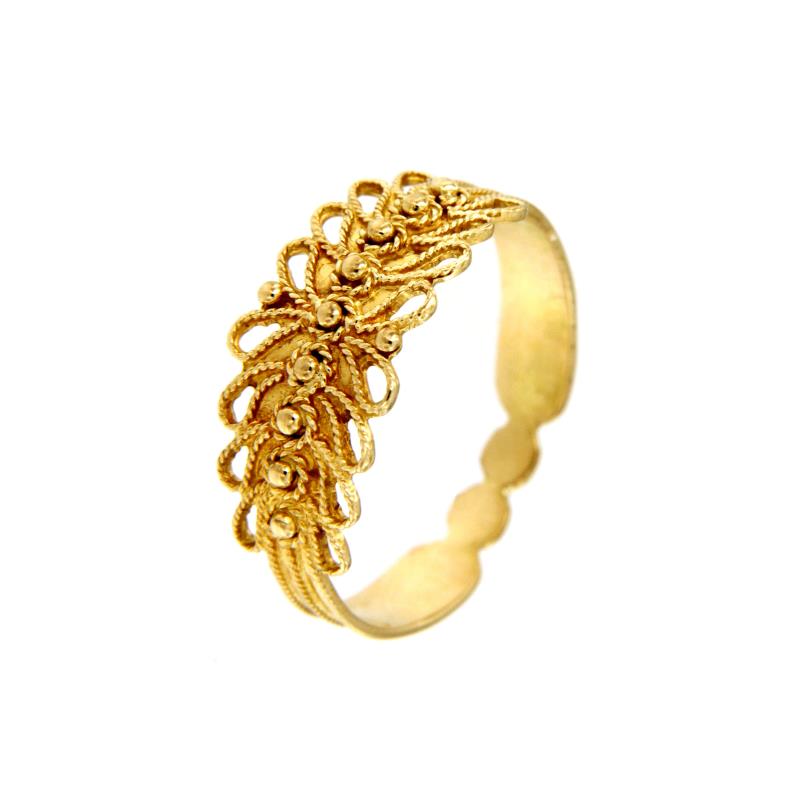 ANELLO ORO GIALLO 750/1000 FEDE SARDA - MIS. 16 - 
