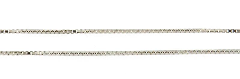 COLLANA ORO BIANCO 750/1000 VENETINA LUNGHEZZA CM 40 LARGHEZZA  0,02 - 