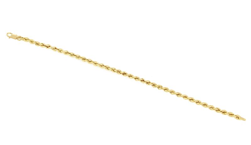 BRACCIALE ORO GIALLO 750/1000 MAGLIA TRECCIA - CM. 20 - 