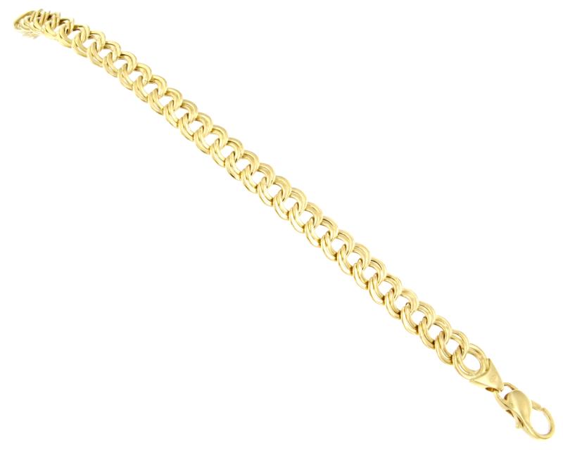 BRACCIALE ORO GIALLO 750/1000 MAGLIA GRUMETTA - CM. 21 - 