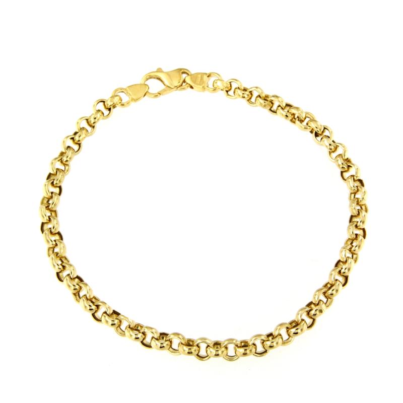 BRACCIALE ORO GIALLO 750/1000 MAGLIA ROLÒ - CM. 20.5 - 