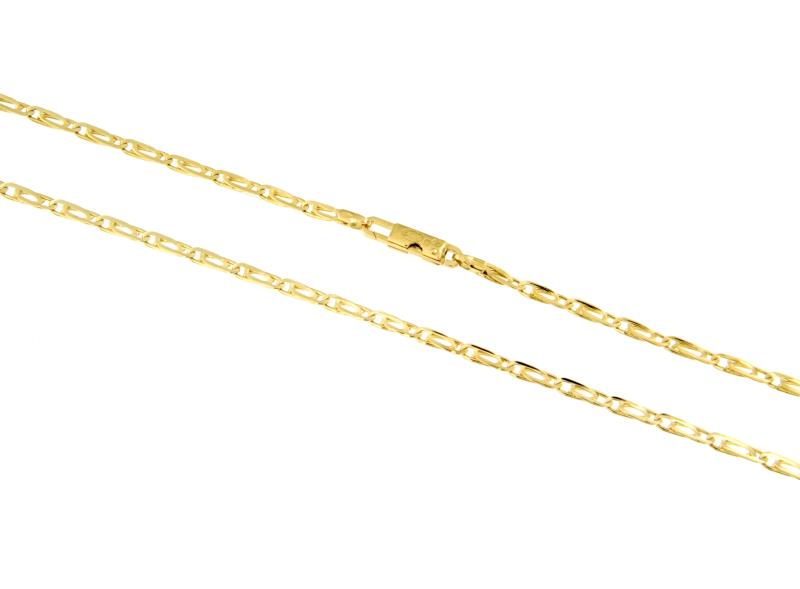 CATENA ORO GIALLO 750/1000 MAGLIA GRUMETTA DOPPIA - CM 50 - 