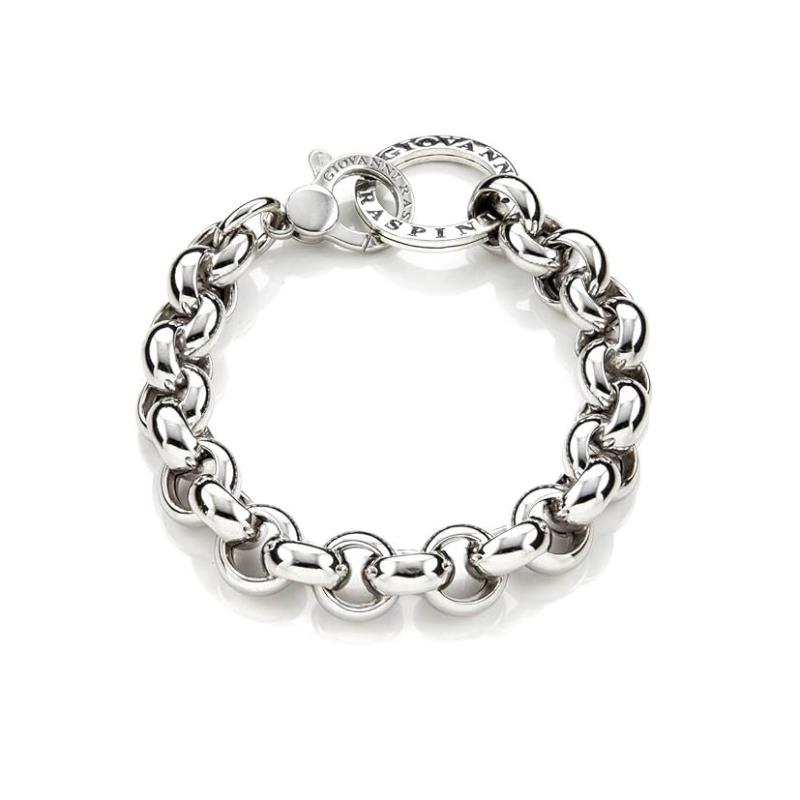 GIOVANNI RASPINI - BRACCIALE - ARGENTO 925/1000 - MOD. CHAINS COLLECTION - CM 21 - 