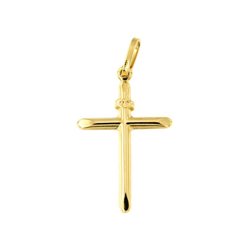 CIONDOLO ORO GIALLO 750/1000 CROCE - 