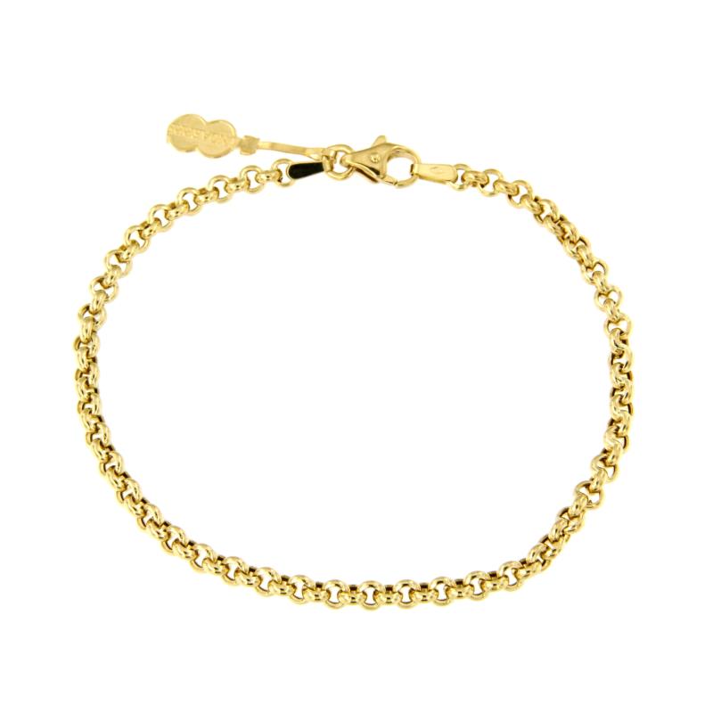 BRACCIALE ORO GIALLO 750/1000 MAGLIA ROL&Ograve; - CM 18 - 
