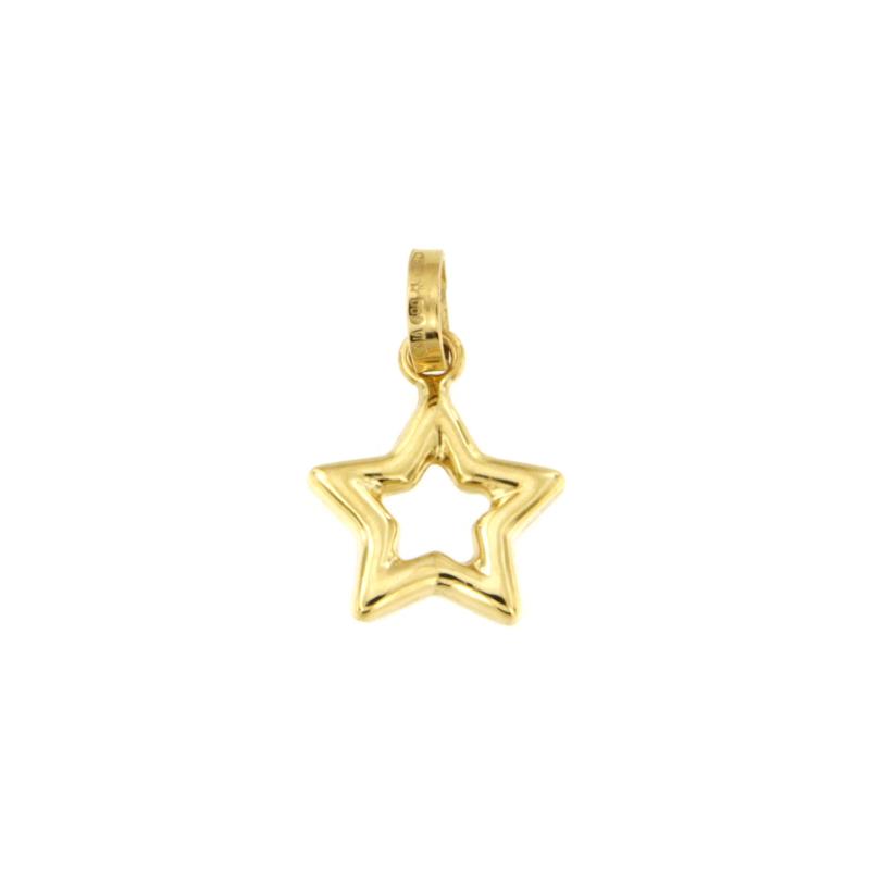 CIONDOLO ORO GIALLO 750/1000 STELLINA - 