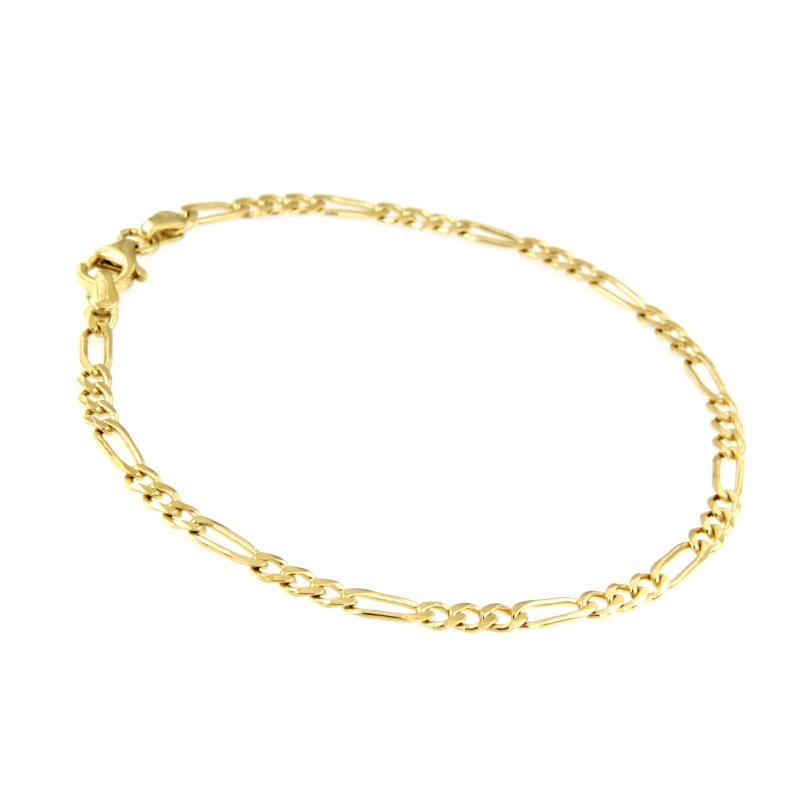 BRACCIALE ORO GIALLO 750/1000 MAGLIA 3+1 - CM. 19 - 