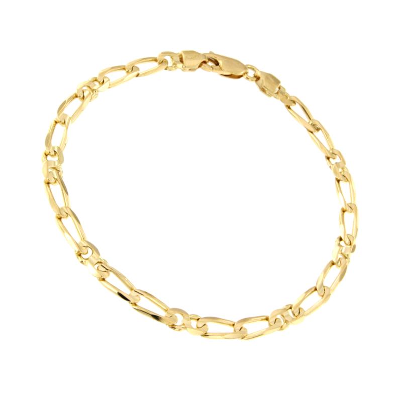 BRACCIALE ORO GIALLO 750/1000 MAGLIA 2+2 - CM. 20 - 