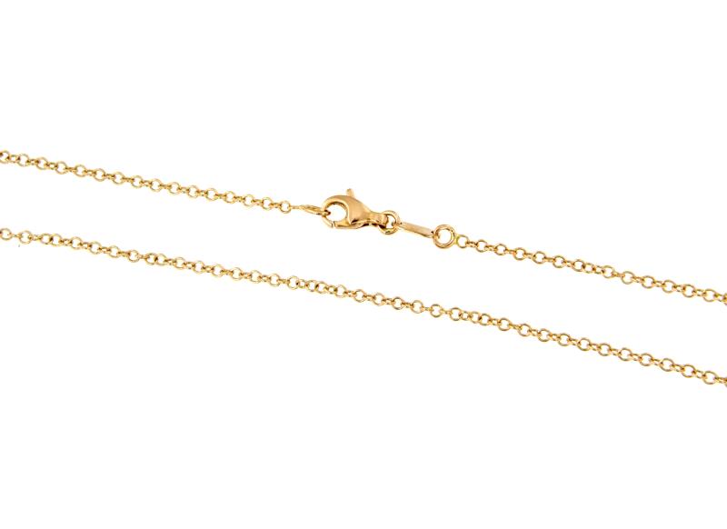 CATENINA ORO ROSA 750/1000 MAGLIA ROLO' - CM 63 - 