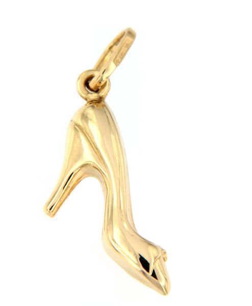 CIONDOLO ORO GIALLO 750/1000 SCARPA COL TACCO - 