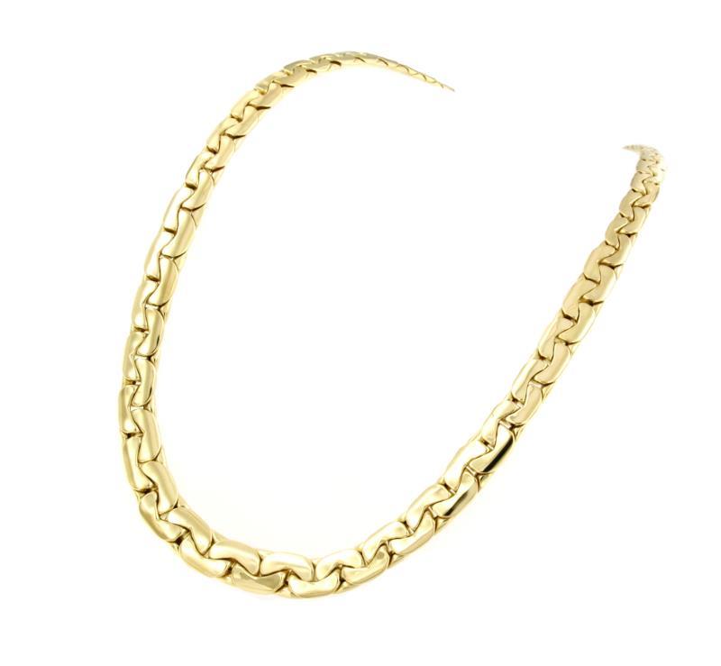 GIROCOLLO ORO GIALLO 750/1000 MAGLIA TIPO GRUMETTA A SCALARE  - 