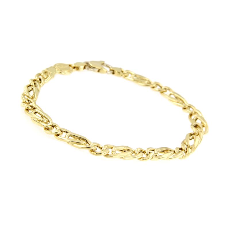 BRACCIALE ORO GIALLO 750/1000 MAGLIA 1+1 - CM. 21 - 