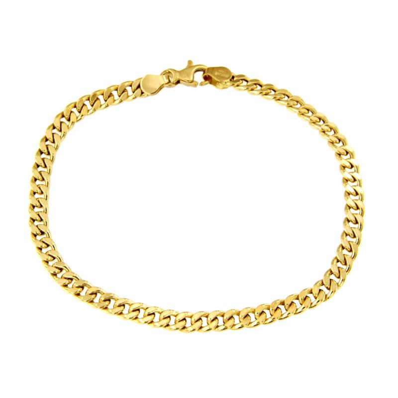 BRACCIALE ORO GIALLO 750/1000 MAGLIA GRUMETTA - CM 19 - 