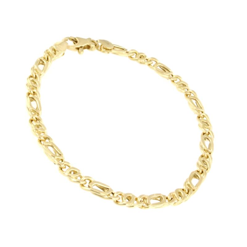 BRACCIALE ORO GIALLO 750/1000 MAGLIA 1+1 - CM. 20.5 - 