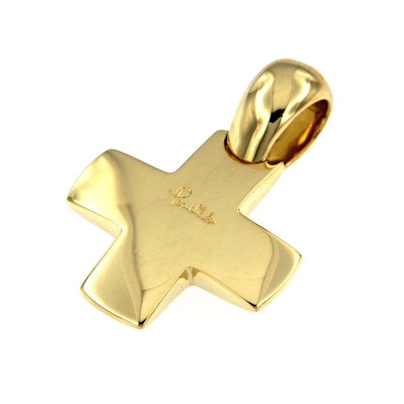 POMELLATO - CIONDOLO - ORO GIALLO 750/1000 - MOD. CROCE - POMELLATO