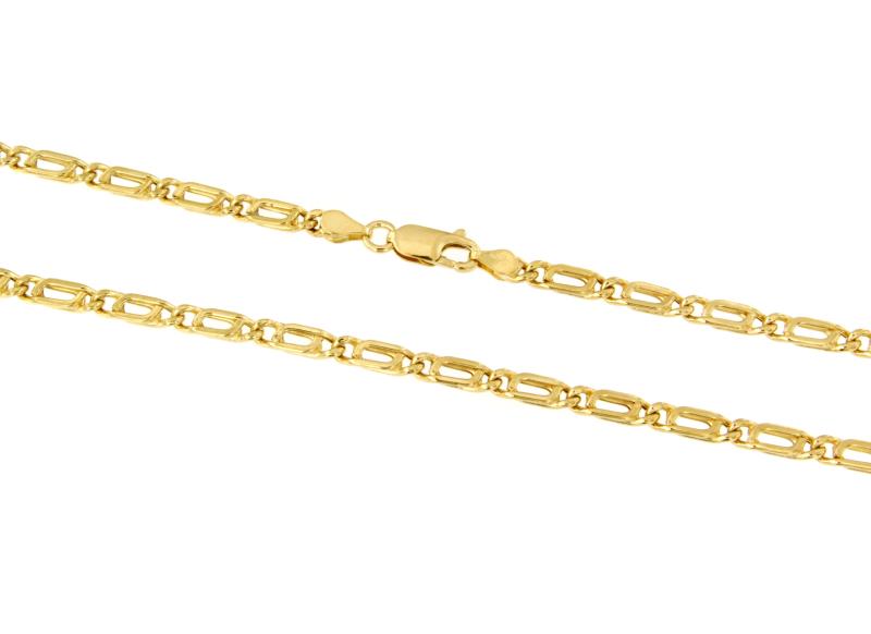 CATENA ORO GIALLO 750/1000 MAGLIA GRUMETTA DOPPIA - CM 61 - 
