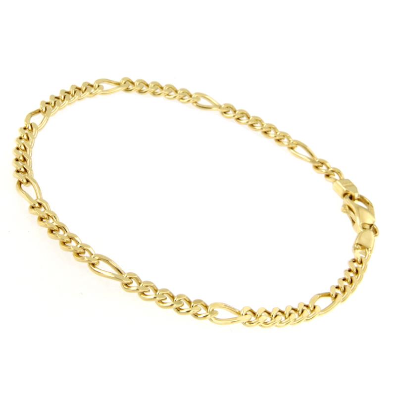 BRACCIALE ORO GIALLO 750/1000 MAGLIA 5+1 - CM. 19 - 