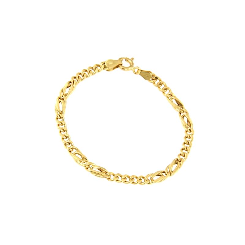 BRACCIALE ORO GIALLO 750/1000 MAGLIA 5+2 - CM. 15.5 - 