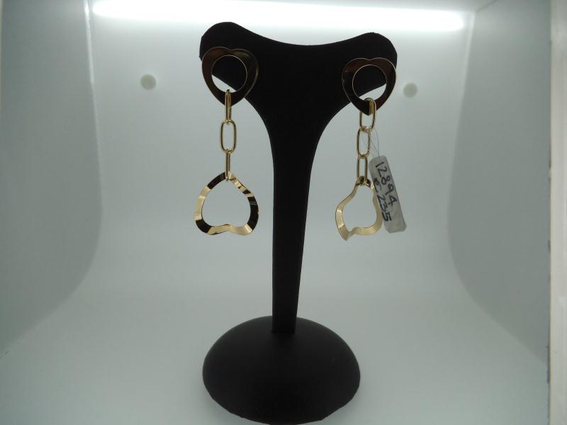 COPPIA ORECCHINI ORO G. 750/1000 PENDENTI - 