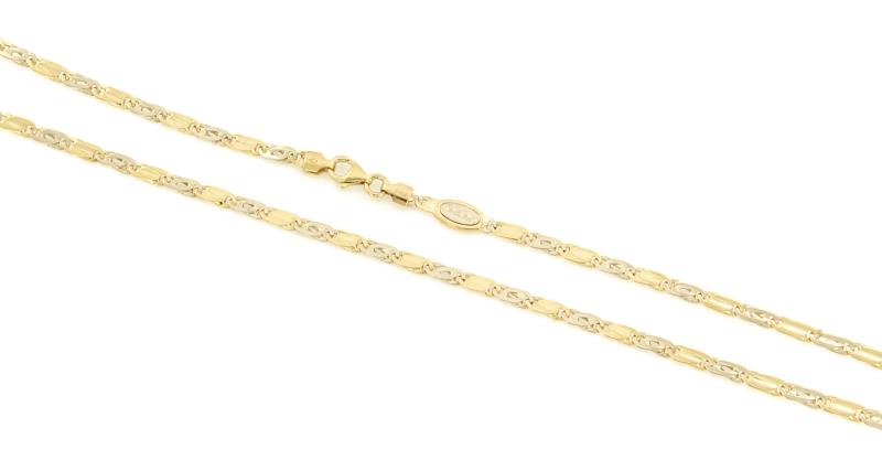 CATENA DUE ORI 750/1000 MAGLIA 1+1 - CM 50 - 