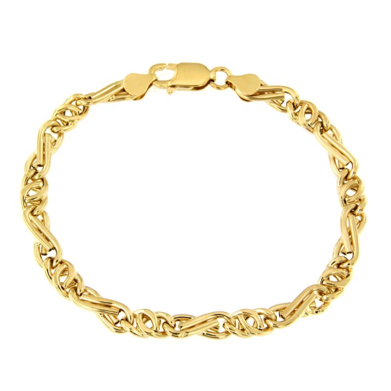 BRACCIALE ORO GIALLO 750/1000 MAGLIA 1+1 - CM. 21,5 - 