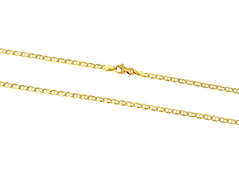 CATENA ORO GIALLO 750/1000 MAGLIA GRUMETTA CON TRAVERSINO - CM 50,5 - 