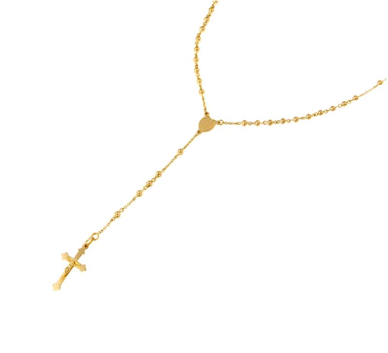 COLLANA ORO GIALLO 750/1000 ROSARIO - CM 43.5 - 