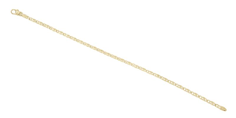 BRACCIALE ORO GIALLO 750/1000 MAGLIA GRUMETTA DOPPIA - CM. 19 - 