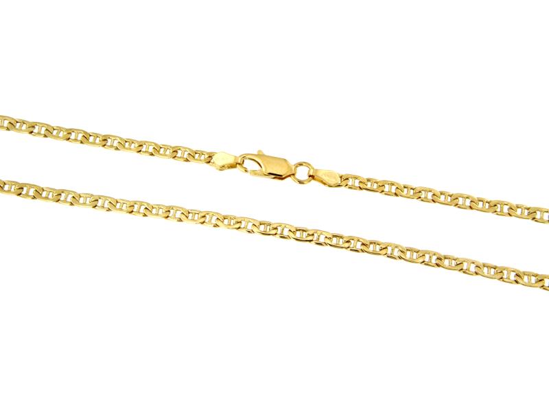 CATENA ORO GIALLO 750/1000 MAGLIA GRUMETTA CON TRAVERSINO - CM. 49 - 