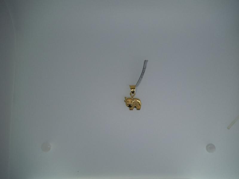 CIONDOLO IN ORO GIALLO 750/1000 A FORMA DI MUCCA - 